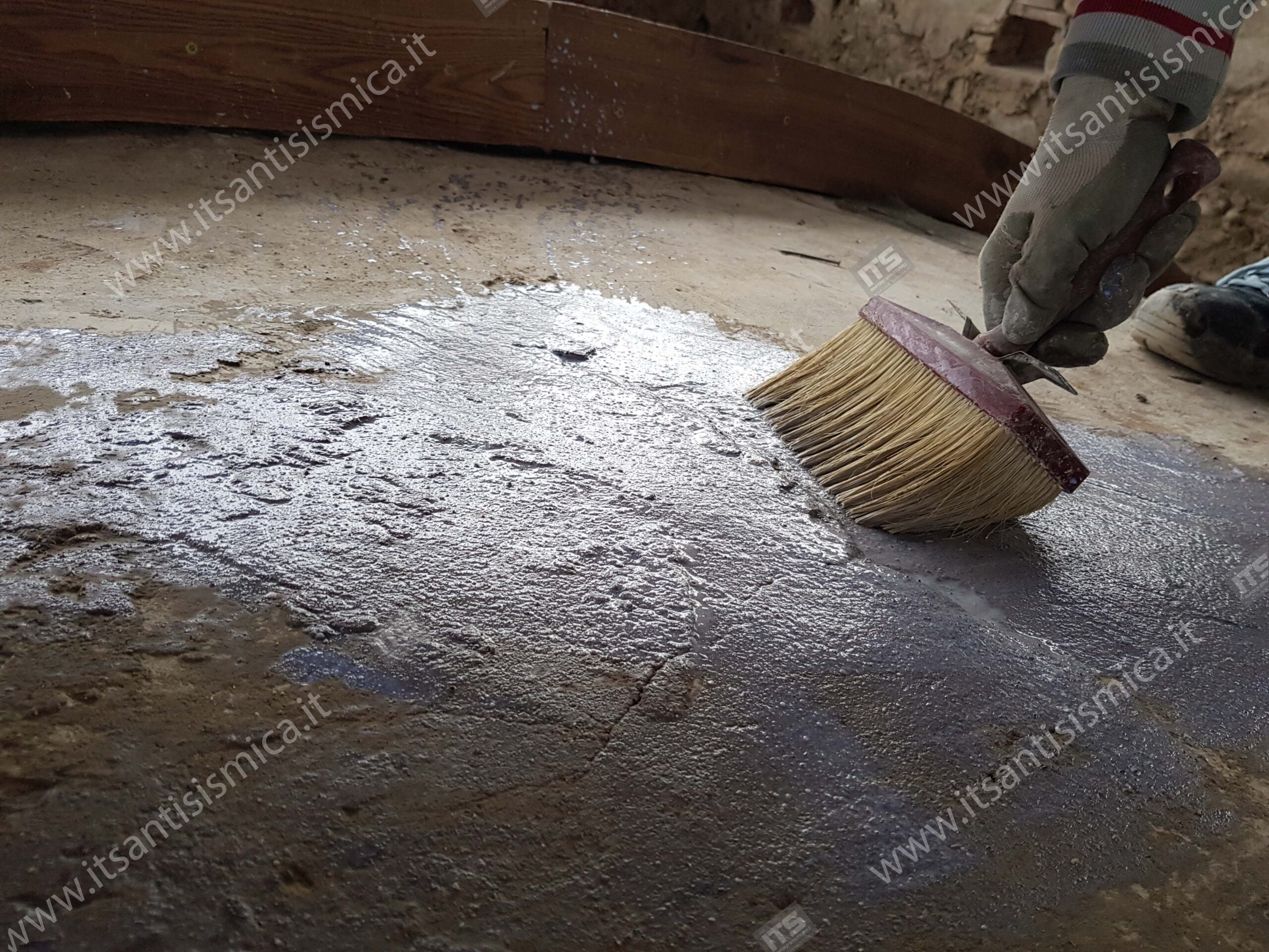 Consolidamento delle volte della chiesa e dell'oratorio di Agliana (PT) — fotografia di cantiere 12